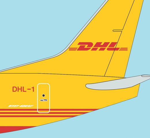 DHL 737-400 AEI illustration