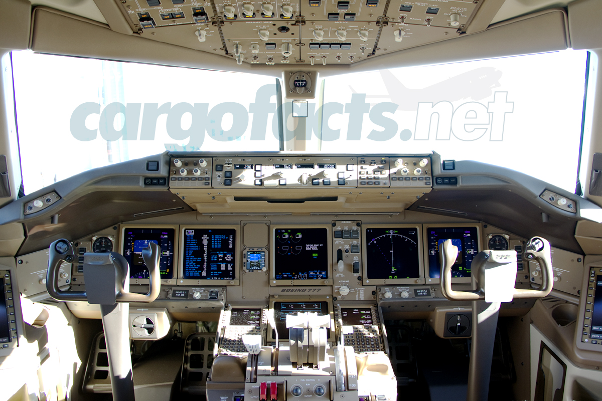 Korean Air 777F Cockpit