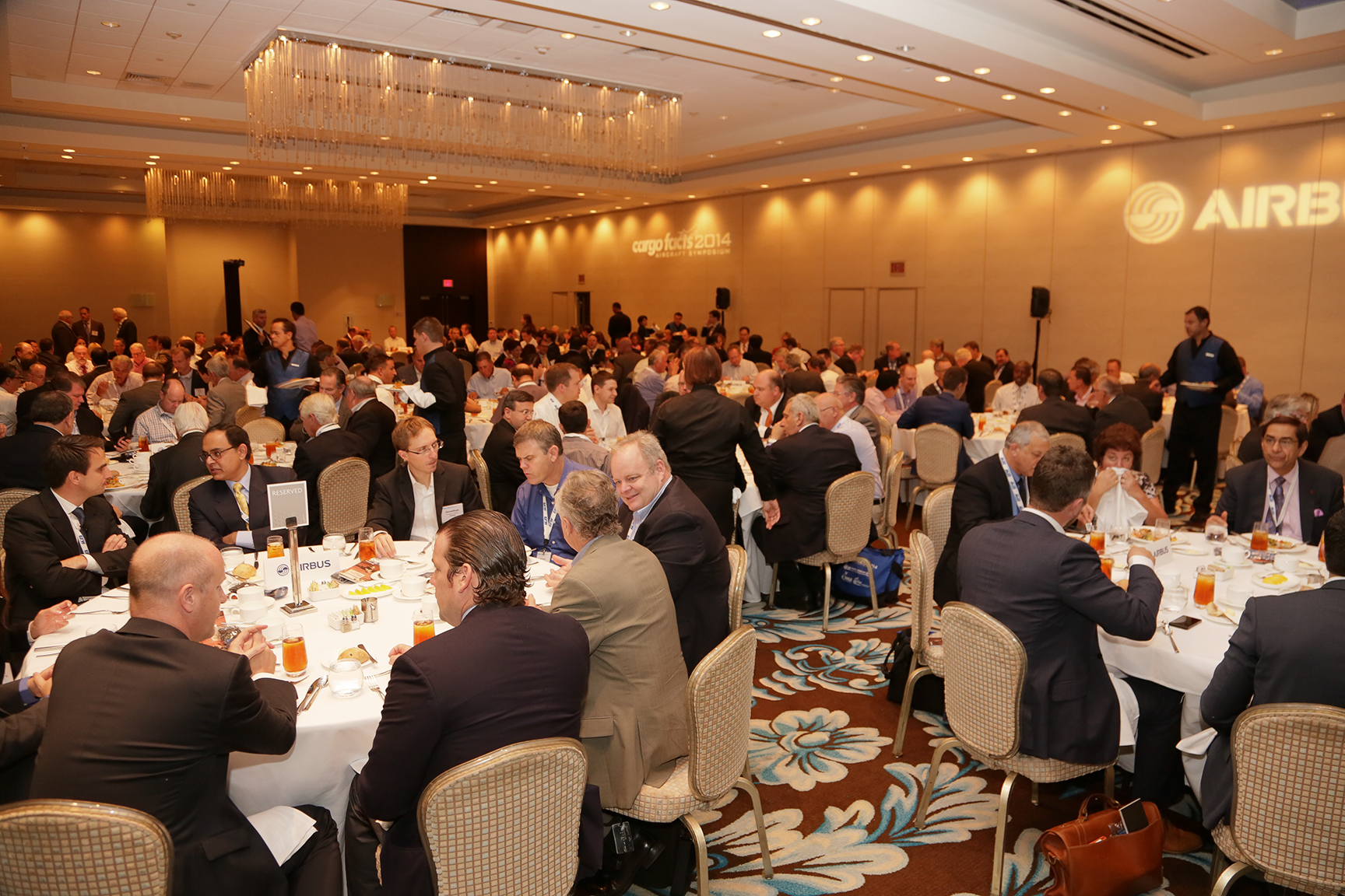 Delegates enjoying a meal at the 2014 edition of the Cargo Facts Symposium