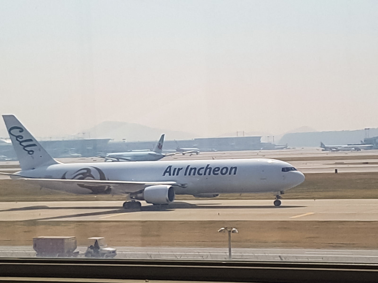Air Incheon's first 767-300F, on-lease from ATSG West.