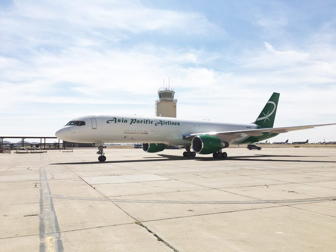 Asia Pacific Airlines plans to put a third 757-200PCF into commercial service next month.