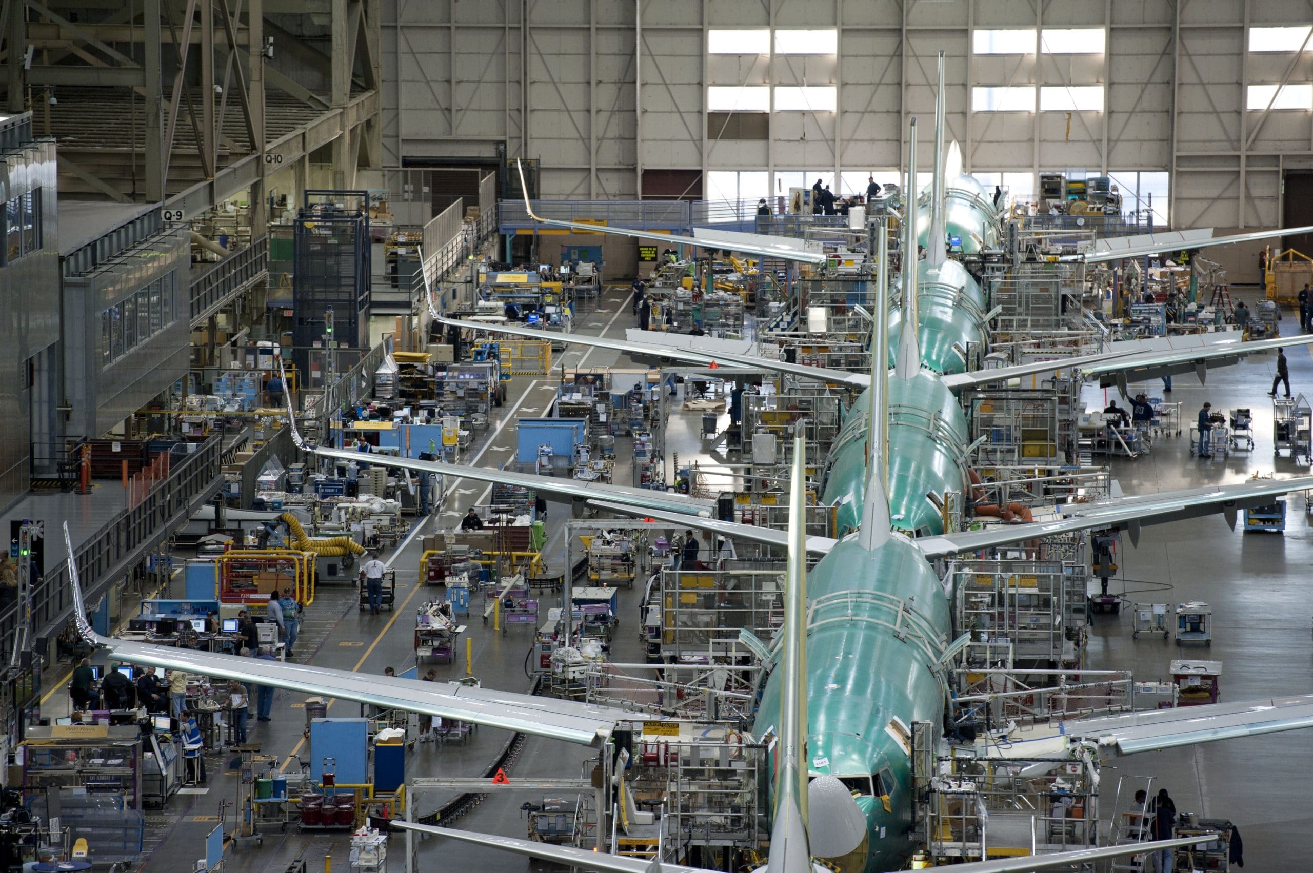Boeing's 737 NG Assembly Line. Source: Boeing.
