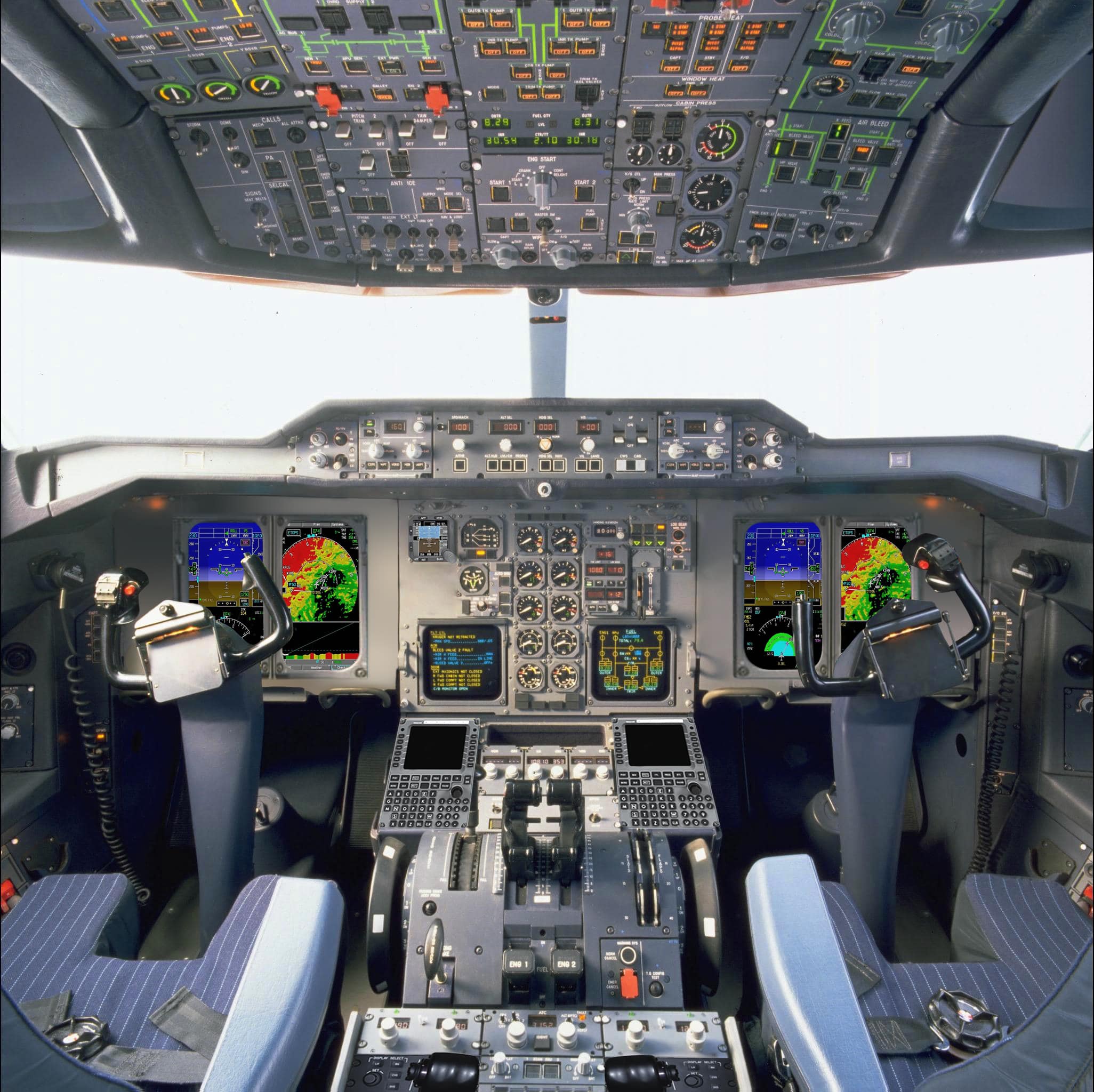 What the modernized flight deck of UPS' A300-600Fs will look like. (Photo: UPS)