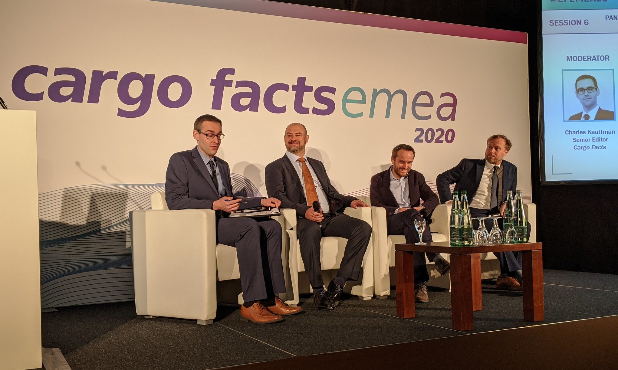 Panelists discuss the outlook for 737 conversions at Cargo Facts EMEA in Frankfurt.