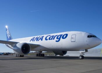 All Nippon Airways (ANA) 777F at Compass Rose - December 5, 2018