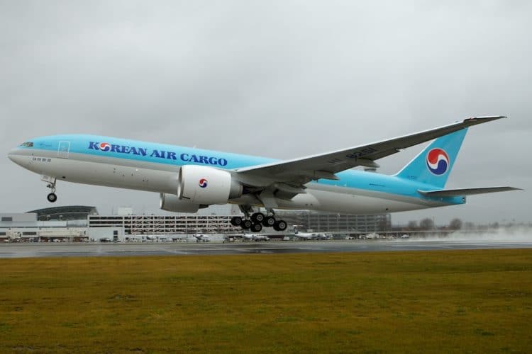 Korean Air cargo traffic for October 2020