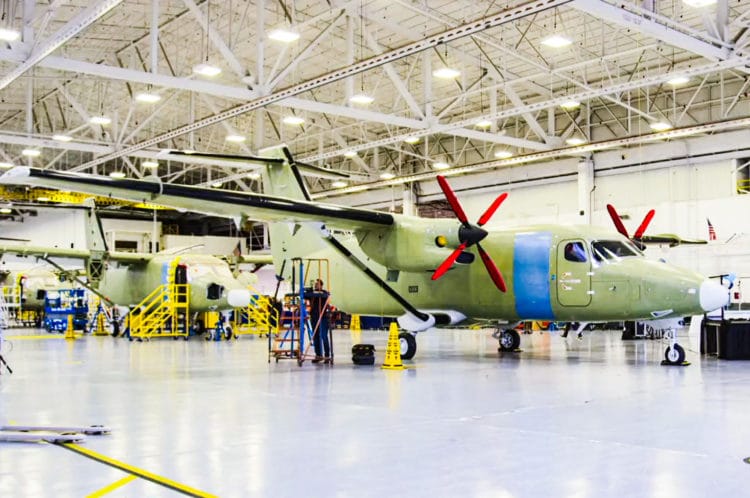 Textron rolls out first production SkyCourier freighter