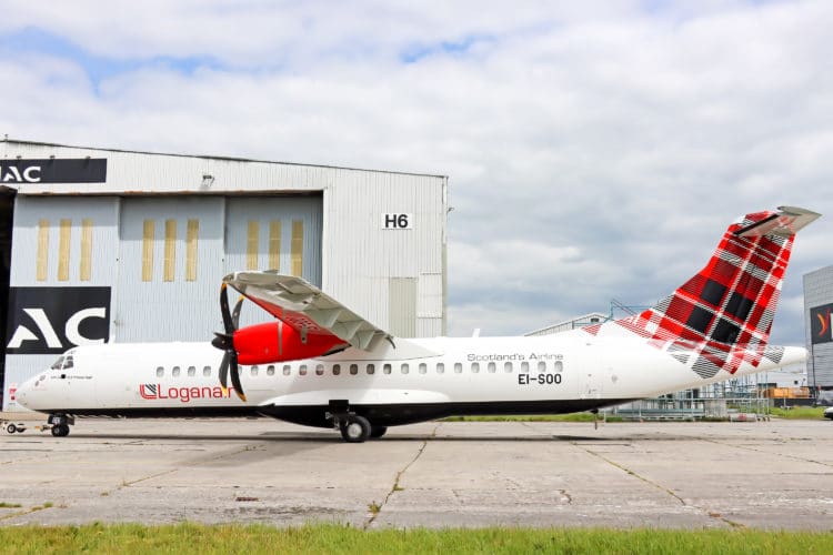 Unit 577 is the second ATR addition for Loganair in 2022. (Photo/ASL)