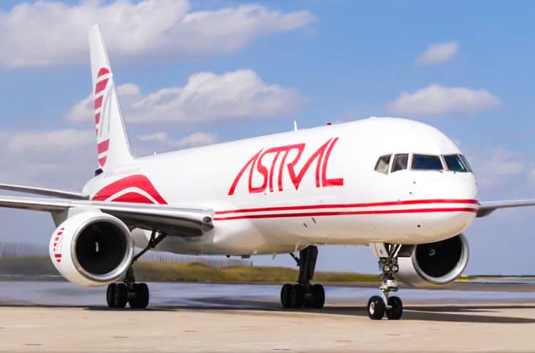 Astral is also growing its narrowbody fleet with 757s. (Photo/Astral Aviation)