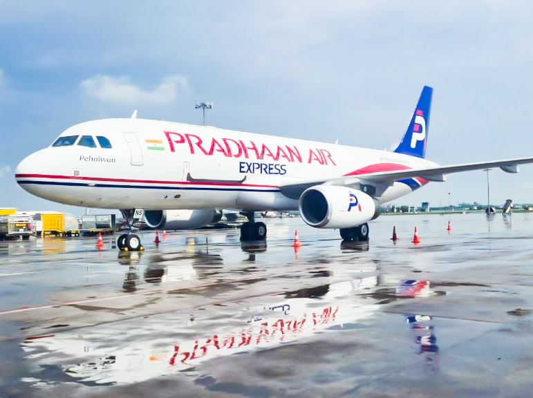 First A320P2F arrives in India for new airline