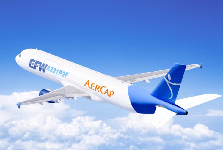 AerCap to convert up to 30 A321Fs with EFW