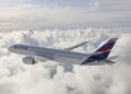 LATAM Boeing 787-9 Dreamliner photographed on May 13, 2016 from Wolfe Air Aviation Learjet 25B.
