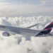 LATAM Boeing 787-9 Dreamliner photographed on May 13, 2016 from Wolfe Air Aviation Learjet 25B.