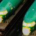 Boeing 737 Max fuselages sit on railcars