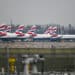 British Airways planes on the tarmac at LHR