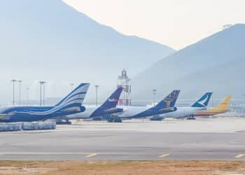 Hong Kong International Airport freighters