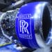 A Rolls-Royce jet engine