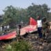 The crash site of Air India Flight 171 on June 12