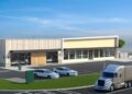 Rendering of new truck parking facility at JFK