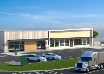 Rendering of new truck parking facility at JFK