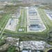 Aerial view of LHR with proposed third runway