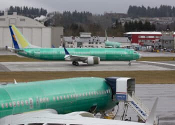 Boeing 737 Max planes at the company's manufacturing facility in Renton, Wash.