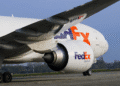 A FedEx plane