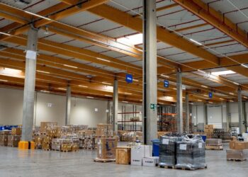 Inside a Brucargo Central warehouse