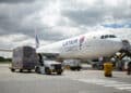 Cargo being loaded onto a LATAM Cargo airplane