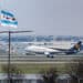A UPS cargo plane lands at Chicago (ORD). (Courtesy/Bloomberg)