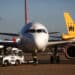 Menzies operates a pushback tug at LGW