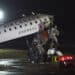 An Air Canada Express aircraft on the runway at LaGuardia Airport in New York on March 23. (Courtesy/Bloomberg)