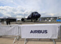 An Airbus A320 Neo airliner at the ILA Berlin Air Show in Berlin on June 10. (Courtesy/Bloomberg)