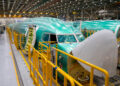 Boeing Co. 737 Max airplanes at the company's manufacturing facility in Renton, Washington. (Courtesy/Bloomberg)