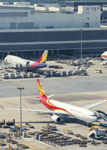 Hong Kong International Airport freighters