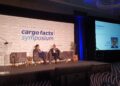 Cargo Facts Consulting's Jeff Lee interviews Martin Drew, Chief Strategy and Transformation Officer, Atlas Air Worldwide, at Cargo Facts Symposium 2026 (Photo/Pilar Wolfsteller)