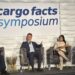 Panelists George Dimitroff from Cirium Ascend, Pooja Gardemal from BK Associates and Anna Kopinski from MBA Aviation speak at Cargo Facts Symposium (Photo/Cargo Facts)