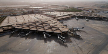 Aerial view of Riyadh's King Khalid International Airport