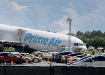 Unit 27310, a 1994-vintage 767-300BDSF, following crash at MIA